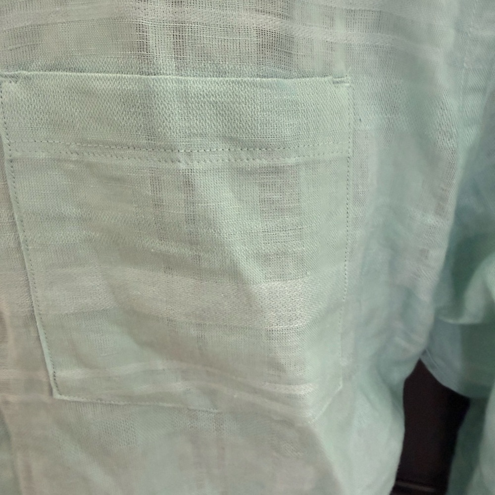 Tommy Bahama Men’s Linen/Cotton Blend Long Sleeve Button Down Shirt. Size Large - Picture 4 of 10